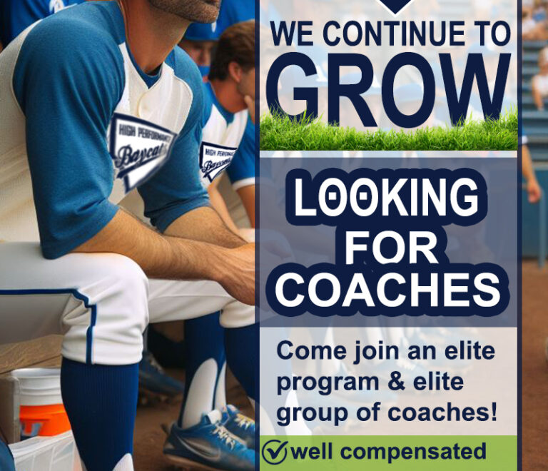 HIGH PERFORMANCE COACHES WANTED